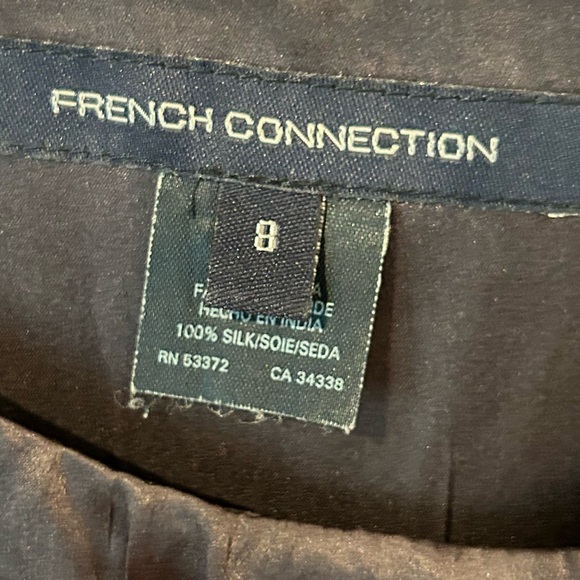 French Connection Silk Ruffle Dress - Picture 3 of 8